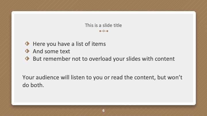 Plantillas Estilosas Marrones - diapositiva 6