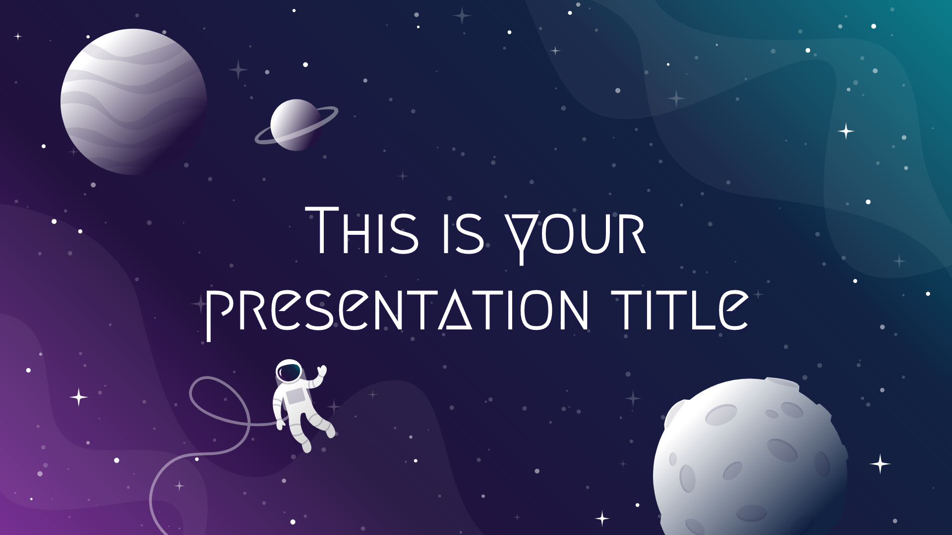 Galaxy Drawings Free PowerPoint Template Google Slides Theme