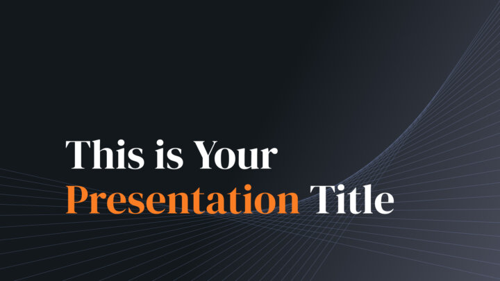 Dark Dynamic Lines Free Powerpoint Template Google Slides Theme