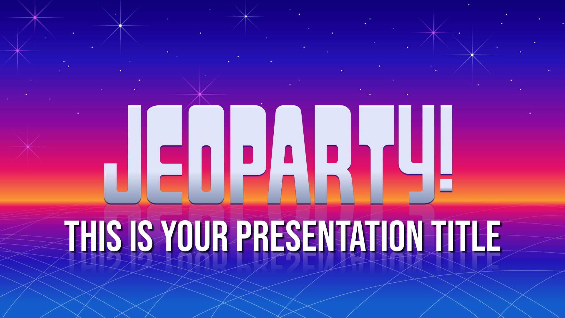 Jogo Jeopardy Template PowerPoint Gr tis E Tema Do Google Slides