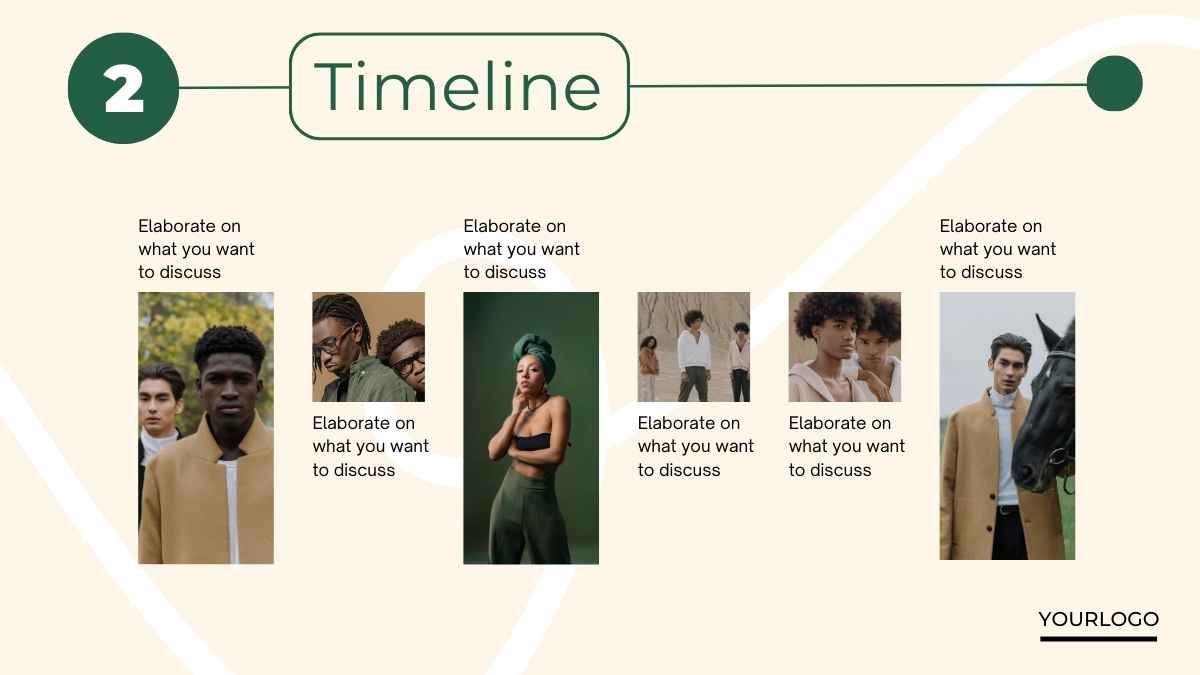 Presentación de inicio de una empresa minorista en verde y beige - diapositiva 9