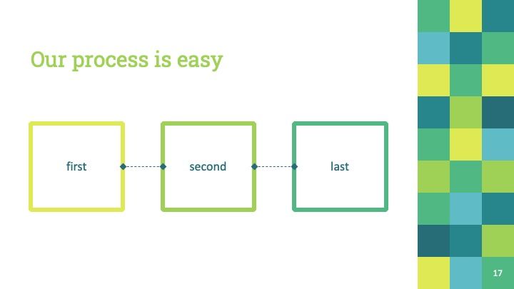 Green Squares Slides - slide 17