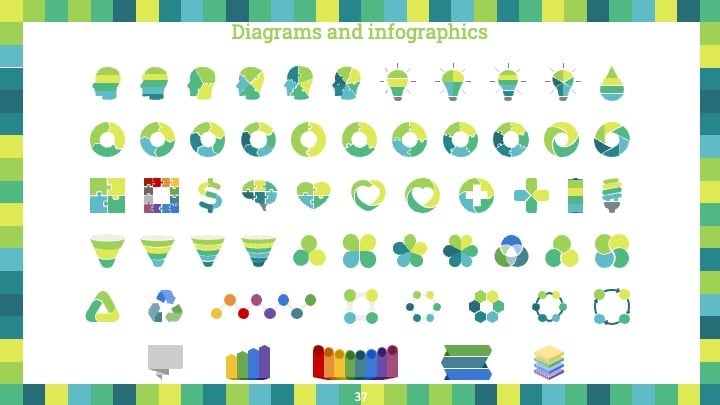 Green Squares Slides - slide 37