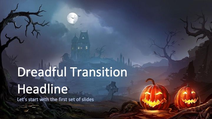 Plantilla para presentación de Halloween con Casa Encantada - diapositiva 4