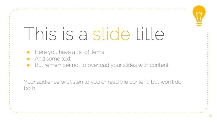 Modern Yellow Slides - slide 6