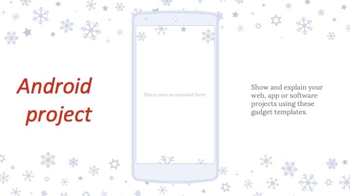 Elegant white Christmas Slides - slide 18