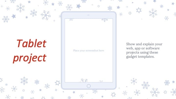 Elegant white Christmas Slides - slide 20