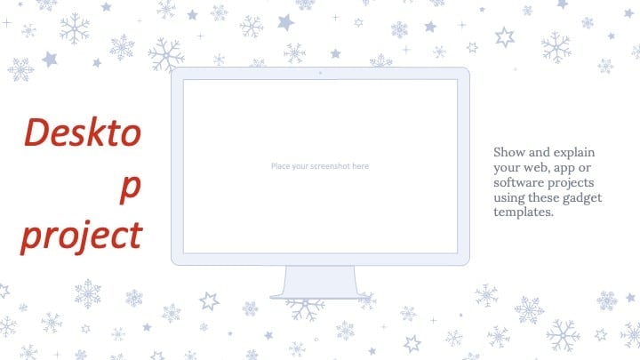 Elegant white Christmas Slides - slide 21