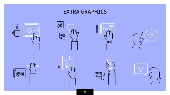 Slides de Trabalho em Equipe Violeta - deslizar 36