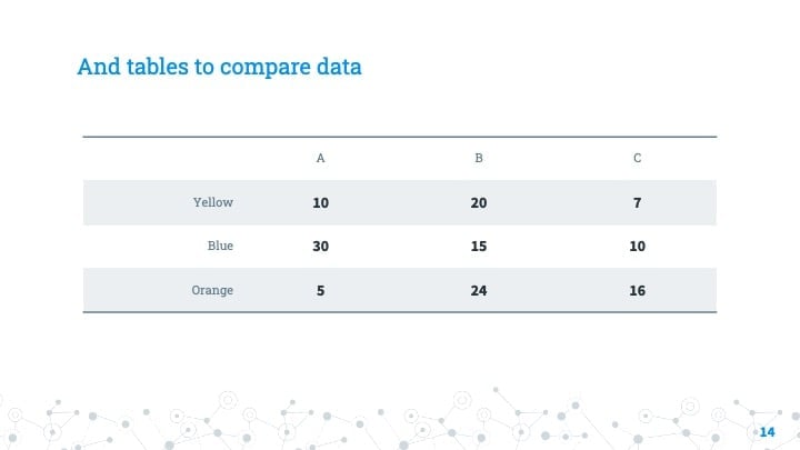 Slides de Conexões Azuis - deslizar 14