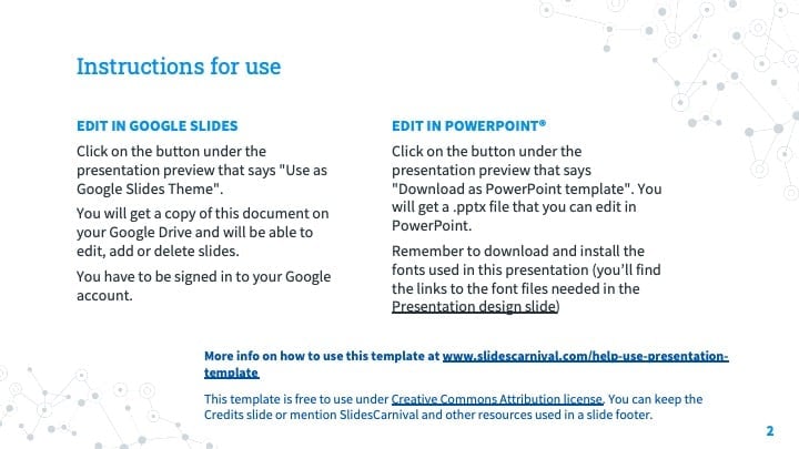 Slides de Conexões Azuis - deslizar 2