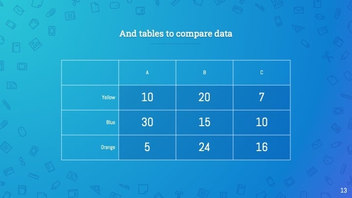 Patrón de Iconos de Trabajo Plantillas - diapositiva 13