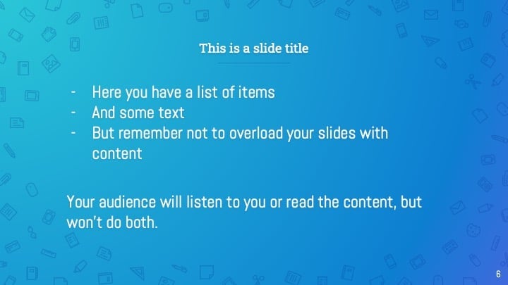 Work Icons Pattern Slides - slide 6