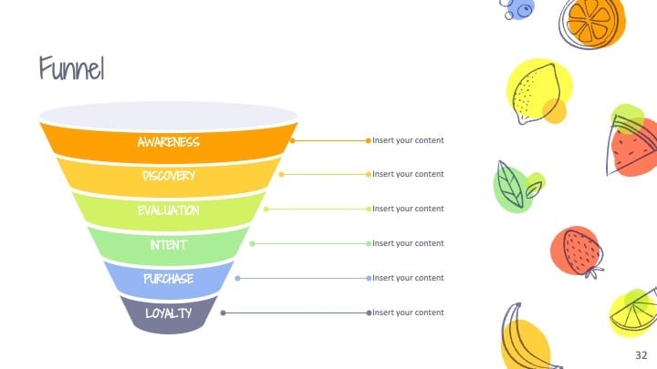 Slides de Frutas Coloridas - deslizar 32