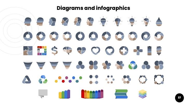 25 different slides with tips to improve your presentation. - slide 37