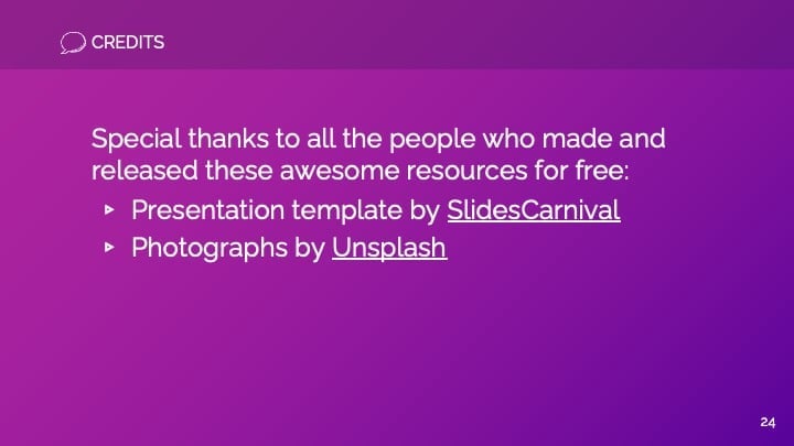 무료 PPT 및 Google 슬라이드 템플릿 — SlidesCarnival - 슬라이드 24