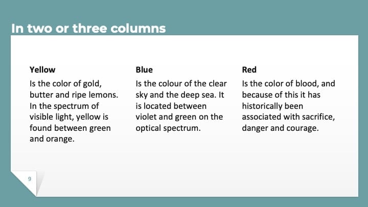 Folded Paper Slides - slide 9