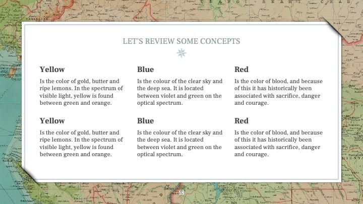 Vintage Geography Slides - slide 18