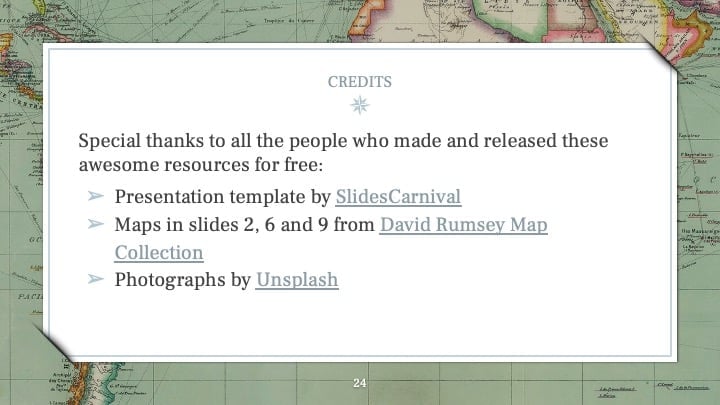 Slides Vintage de Geografia - deslizar 24