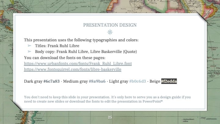 Vintage Geography Slides - slide 25