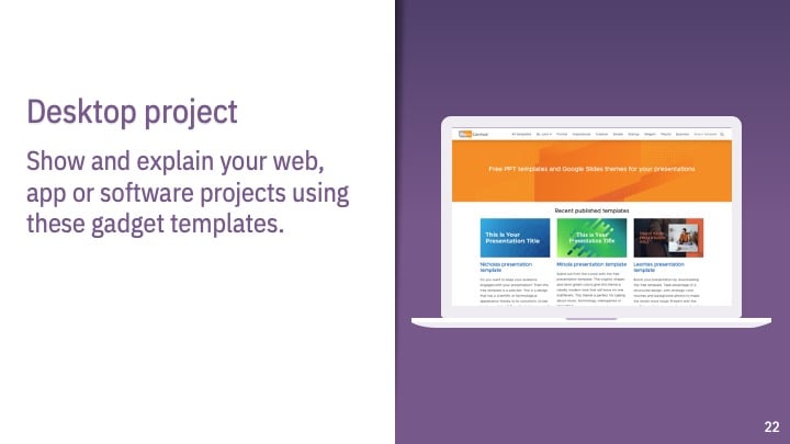 Professional Purple Slides - slide 22