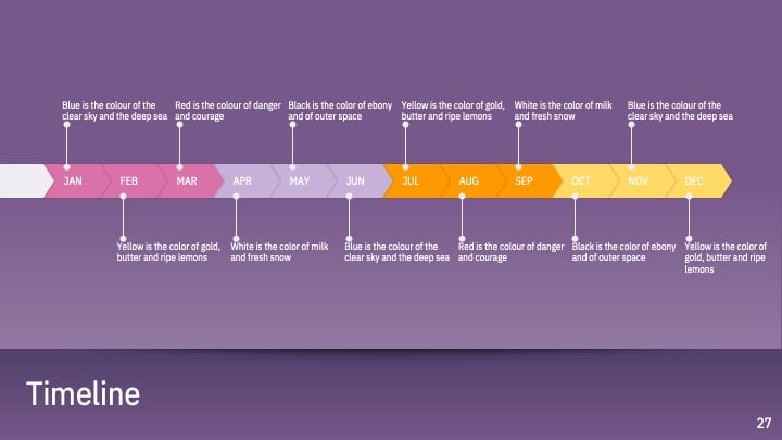 Slides Profissionais em Roxo - deslizar 27