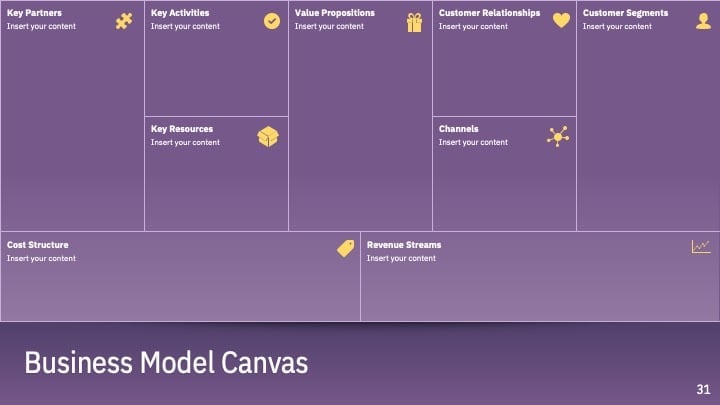 Slides Profissionais em Roxo - deslizar 31