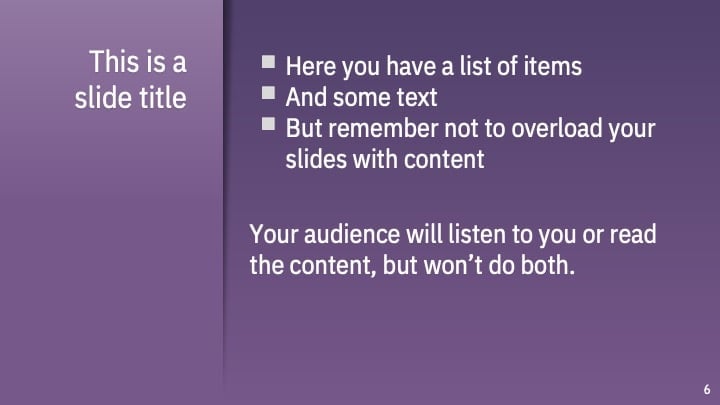 Professional Purple Slides - slide 6