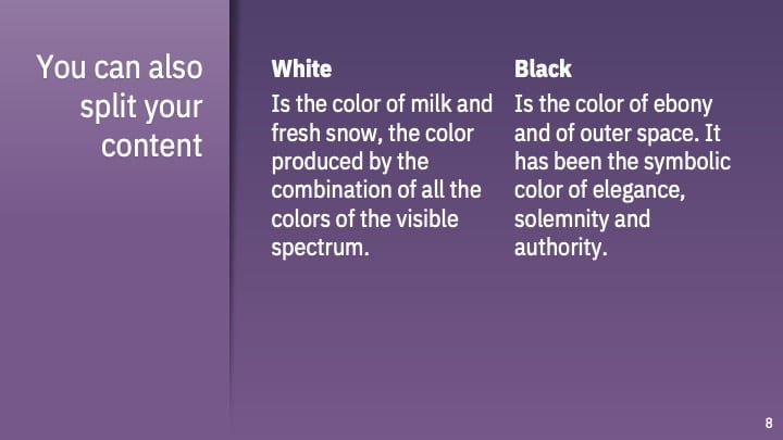 Professional Purple Slides - slide 8