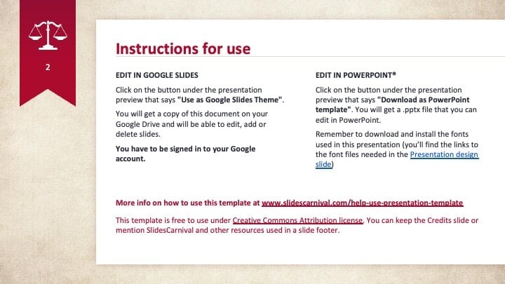 Formal Law & Justice Slides - slide 2