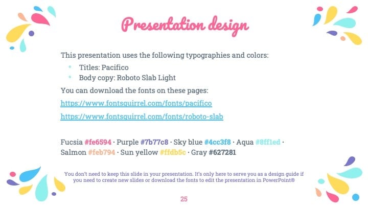 Colorful Organic Slides - slide 25