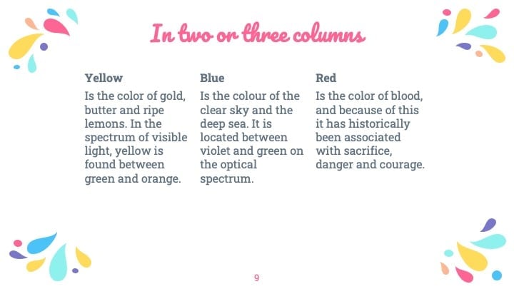 Colorful Organic Slides - slide 9