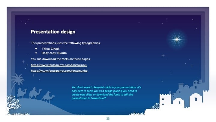 Slide Kelahiran Yesus untuk Perayaan Natal - slide 23