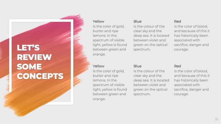 Colorful Brush Strokes Slides - slide 18