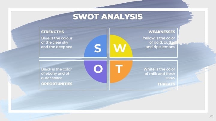 Slide dengan Coretan Kuas Berwarna - slide 30