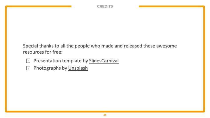 Plantilla para presentación naranja profesional - diapositiva 26