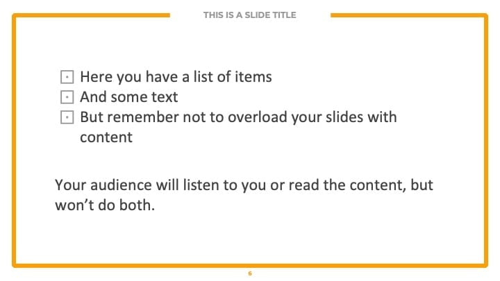 Orange Professional Slides - slide 6