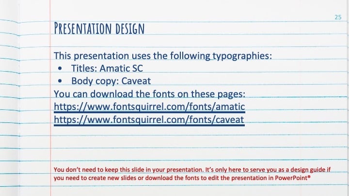 Slides de Caderno de Composição - deslizar 25