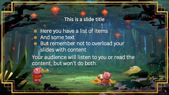 Chinese New Year 2019 (The Pig) Slides - slide 6