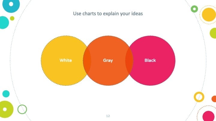 Plantillas de Círculos Coloridos - diapositiva 12