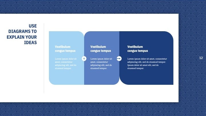 Slide Presentasi dengan Desain Geometris Asia - slide 12