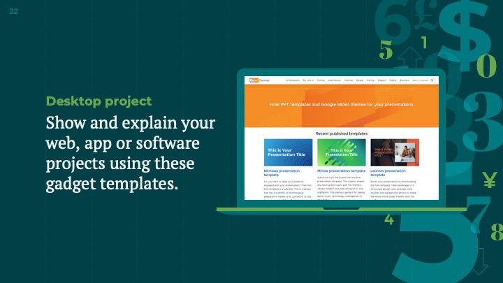 Hexagonal Tech Slides - slide 22