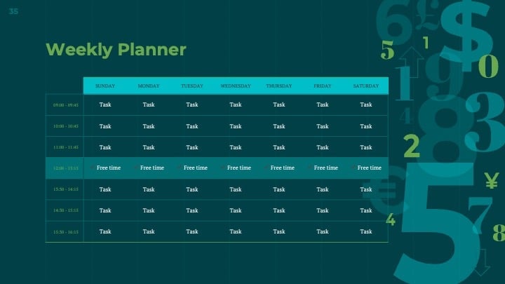 Hexagonal Tech Slides - slide 35