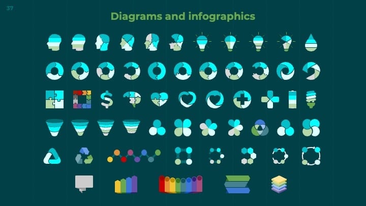 Hexagonal Tech Slides - slide 37