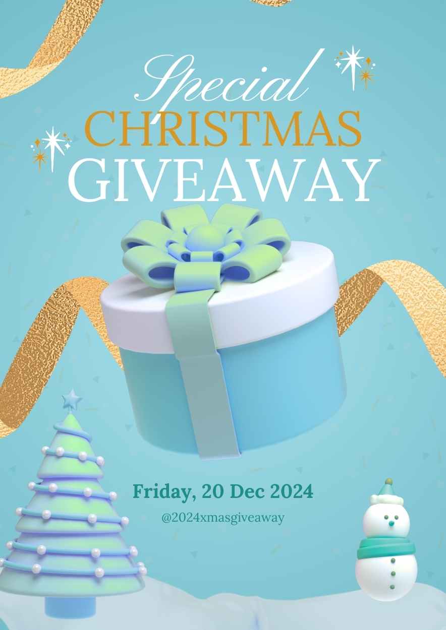 3D Christmas Giveaway Poster - slide 1