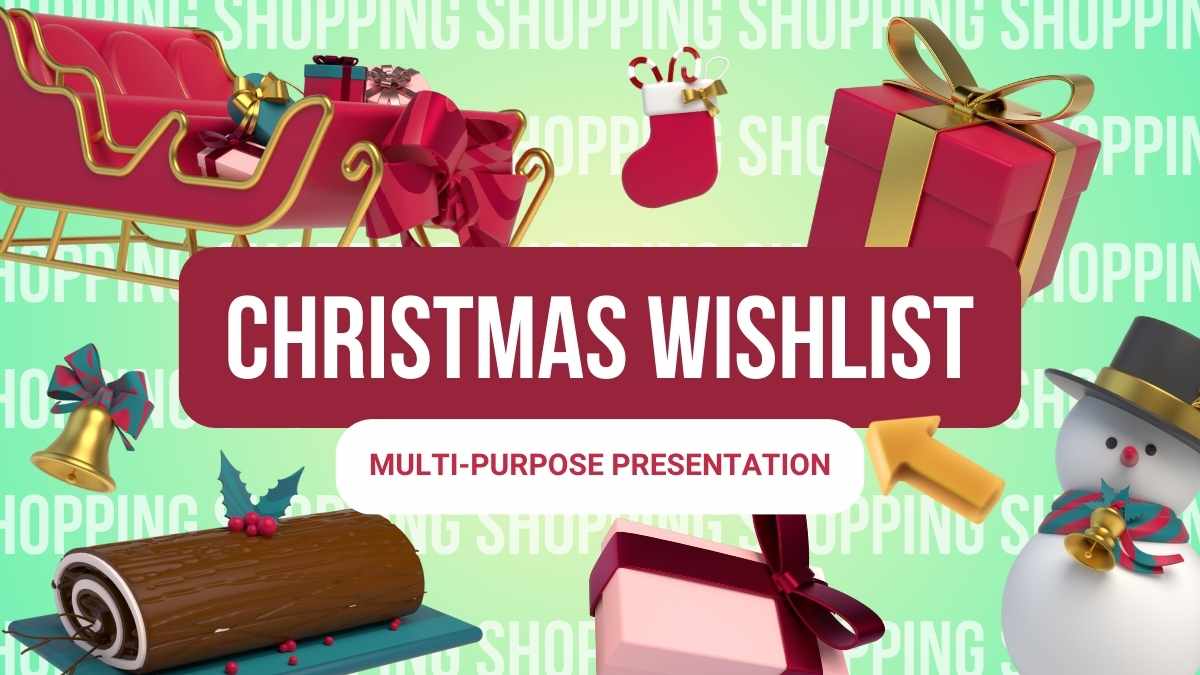 3D Christmas Wishlist Slides - slide 1