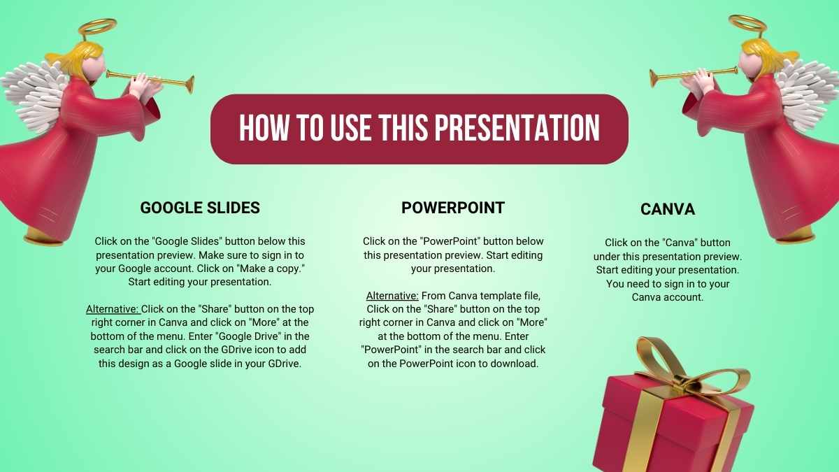 3D Christmas Wishlist Slides - slide 2