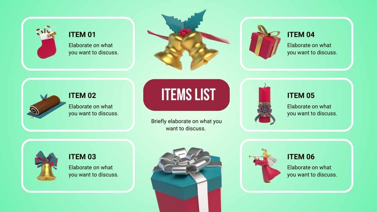 3D Christmas Wishlist Slides - slide 6