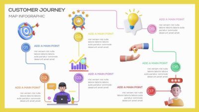 Slides Carnival Google Slides and PowerPoint Template 3D Customer Journey Map Infographic 1