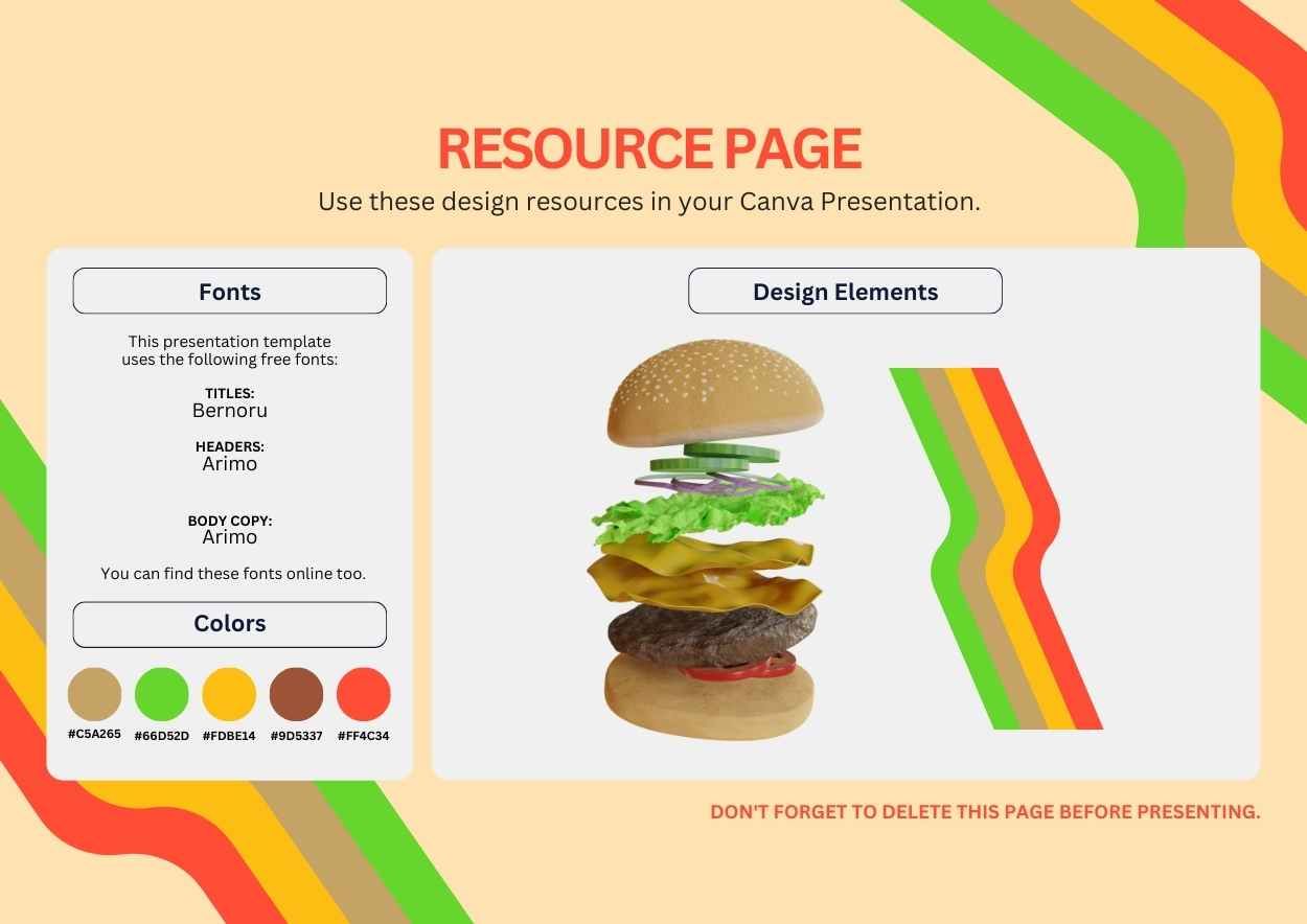 3D Hamburger Graphic Organizer - diapositiva 2